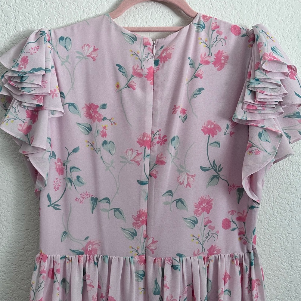 Rachel Parcell Tiered Ruffle sleeve dress - Picture 8 of 11